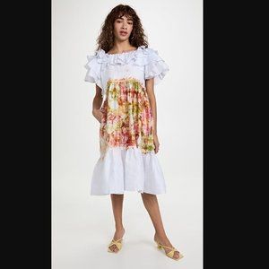 Busayo Folake Printed Ruffle Dress